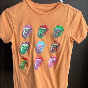 Orange Graphic  Kids T-Shirt